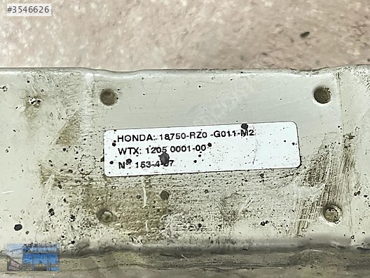 HONDA CİVİC CRV 1.6 DİZEL EGR SOĞUTUCU 2013-2021