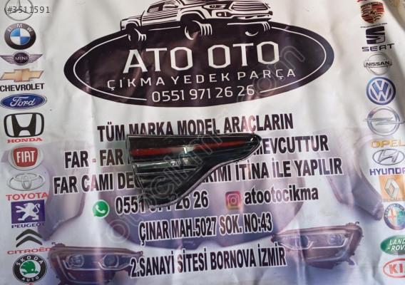 RENAULT CLİO 5.5 ORJİNAL ÇIKMA SOL STOP