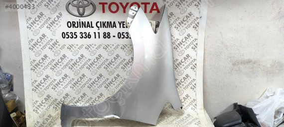 TOYOTA AURİS 2010 2012 SOL ÖN ÇAMURLUK ÇIKMA ORJİNAL