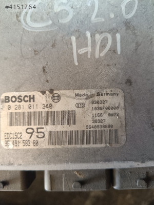 0281011340 9649158380 EDC15C2 CİTROEN C5 MOTOR BEYNİ