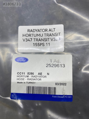 Ford transit orijinal radyatör alt hortumu