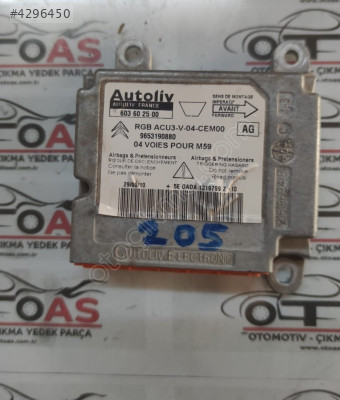 2011 PEUGEOT PARTNER AİRBAG BEYNİ 9653190880-603602500