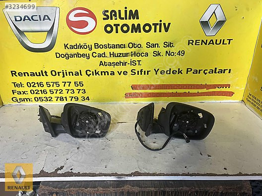 RENAULT KADJAR ÇIKMA ORJİNAL SAĞ AYNA VE DİĞER PARÇALARI