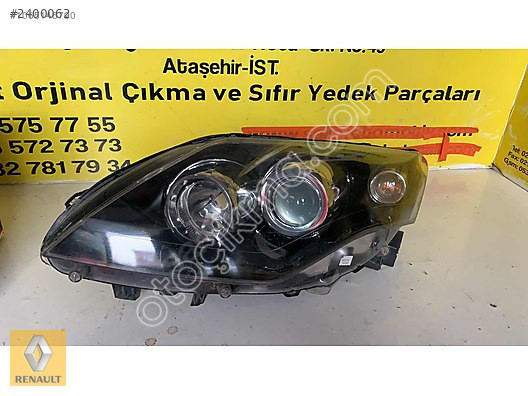 RENAULT LAGUNA 3 SOL FAR SİYAH ZEMİNLİ DÜZ ORJİNAL ÇIK