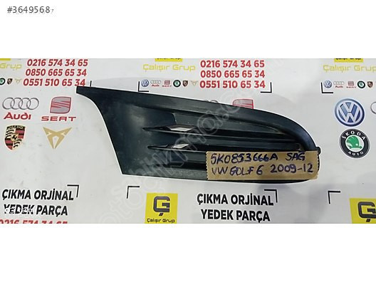 VOLKSWAGEN GOLF 6 SAĞ SİS KAPAĞI OEM 5K0853666A ÇIKMA SÖKME
