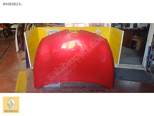 RENAULT CLİO 4 KIRMIZI ORJİNAL ÇIKMA MOTOR KAPUTU VE DİGERLERİ
