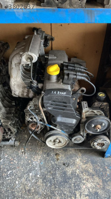Renault megane 1.6 8 valf çıkma dolu motor