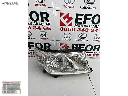 TOYOTA LAND CRUISER SAĞ FAR ÇIKMA ORJİNAL YEDEK PARÇA