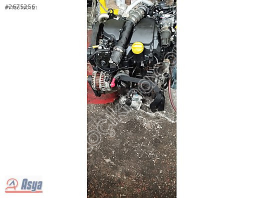 Kangoo 1.5 dci euro 5 komple full dolu motor al tak şeklinde