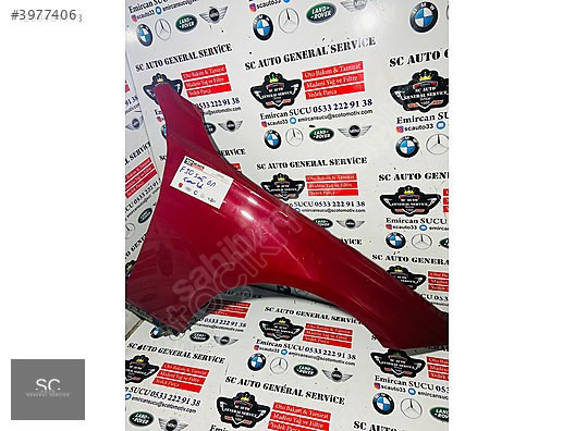BMW F30 KIRMIZI BOYASIZ SAĞ ÖN ÇAMURLUK - HATASIZ F30 ÇAMURLUK