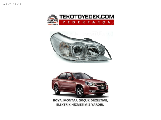 CHEVROLET EPICA V250 ÖN FAR SAĞ SOL 2007 VE ÜZERİ KAMPANYA