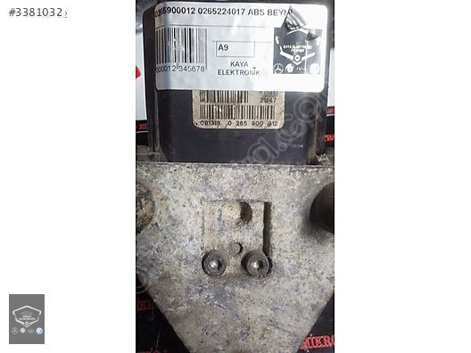 MERCEDES VİTO ABS BEYNİ 0265900012 A0004461289 0265224017