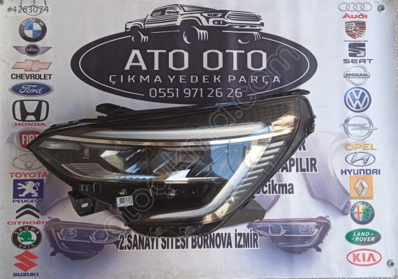 RENAULT CLİO 5 ORJİNAL ÇIKMA SOL FAR b