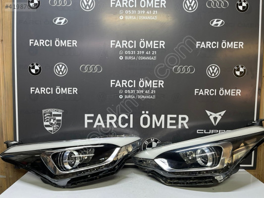 HYUNDAİ İ20 SAĞ-SOL TAKIM ÖN FAR LEDLİ MERCEKLİ
