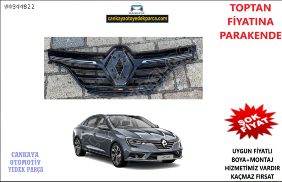RENAULT MEGANE 4 ÖN PANJUR 2 CİTALI KROM SIFIR 622567680R