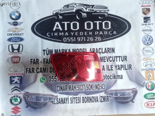 VOLKSWAGEN JETTA MAKYAJSIZ ORJİNAL CIKMA SOL STOP