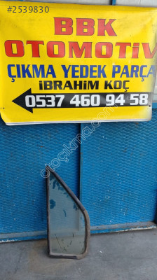 renault master çıkma sağ ön kapı kelebek camı