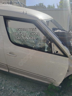 SKODA YETİ ÇIKMA ORJİNAL HATASIZ DOLU SAĞ ÖN KAPI