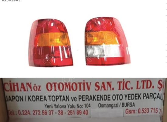 NISSAN VANETTA CARGO SAĞ-SOL STOP 1996-2000 TANE FİYATI