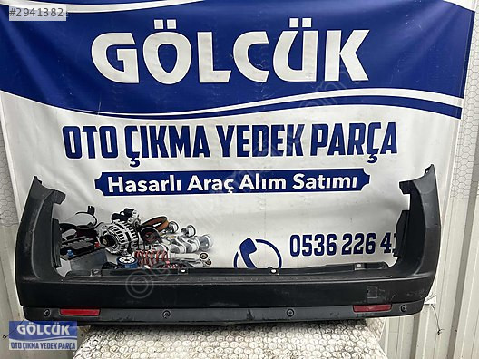 Fiat Doblo 3 4 Arka Tampon Siyah ORJİNAL