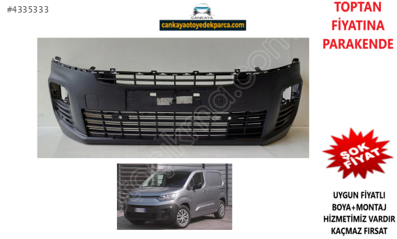 PARTNER/BERLINGO 2019- VAN/DOBLO 2023- ÖN TAMPON SIFIR 98167656