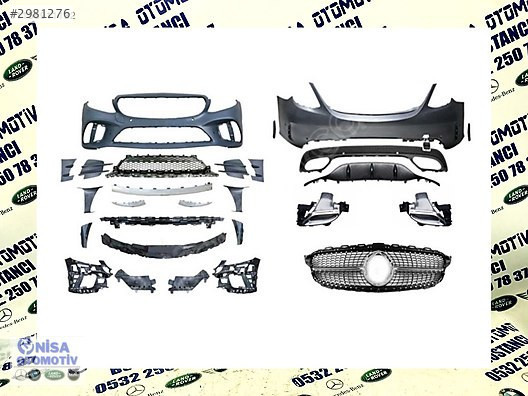 MERCEDES C SERİSİ W205 MAKYAJLI AMG GÖRÜNÜM TAMPON SETİ SIFIR