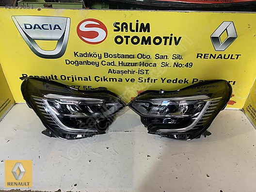 RENAULT CLİO 5 SAĞ SOL FAR CIKMA ORJINAL VE DİĞER PARCALAR