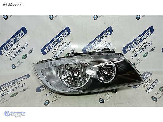 BMW 3 SERİSİ E90 MAKYAJSIZ HALOJEN SAĞ FAR SIFIR 63116942722