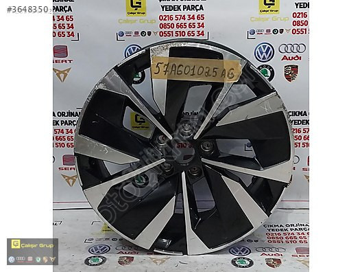 SKODA KAROQ ORJİNAL ÇIKMA JANT OEM 57A601025 ÇIKMA SÖKME YEDEK