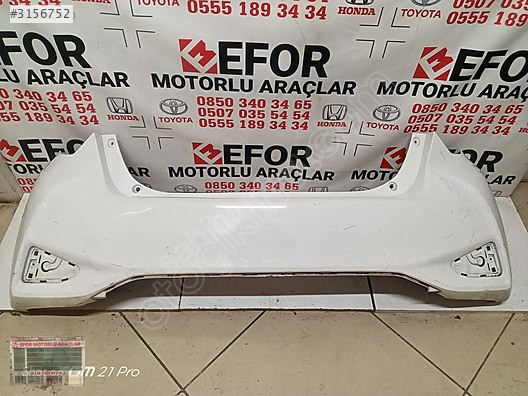 TOYOTA YARİS ARKA TAMPON ÇIKMA ORİJİNAL PARÇA 2017-2019