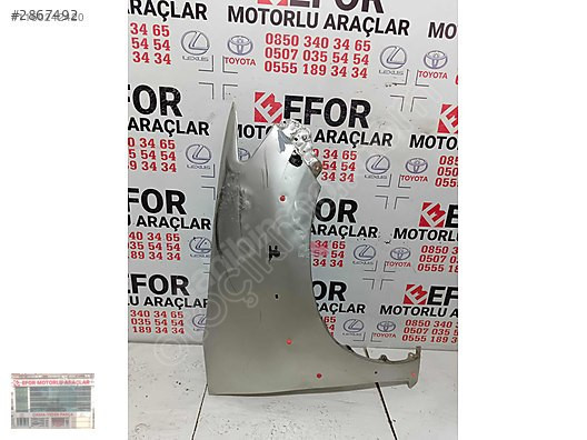TOYOTA HİLUX SAĞ ÖN ÇAMURLUK ÇIKMA ORJİNAL YEDEK PARÇA 07-09