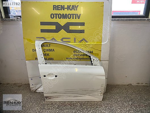 RENAULT MEGAN 4 SAĞ ÖN KAPI BEYAZ ORJ ÇIKMA RENKAY OTO KOCAELİ