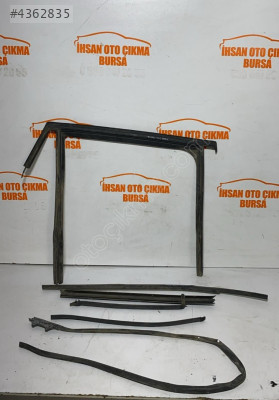 Clio 4 sağ arka kapı cam fitili , cam sıyırıcı iç dış ve kapı fit