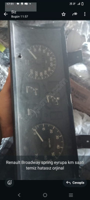 Renault Broadway spring eyrupa km gösterge paneli saati