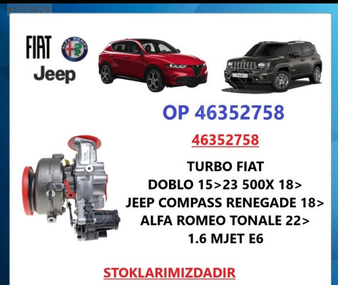 Fiat Doblo Turbo Alfa Romeo Tonale 22-25