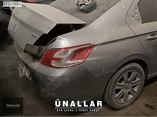 PEUGEOT 301 SAĞ ARKA ÇAMURLUK ve TÜM AKSAM | ÜNALLAR OTO ÇIKMA |