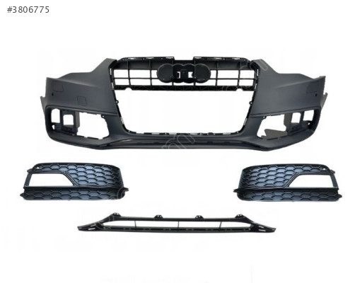 AUDI A5 S-LINE 12-17 ÖN TAMPON SİS KAPAKLI+ORTA ALT İNCE IZGARALI