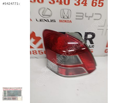 TOYOTA YARİS ORJİNAL ÇIKMA SOL ARKA STOP 09+