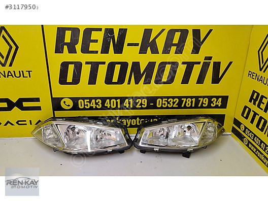RENAULT MEGAN 2 SAĞ SOL FAR DÜZ KROM SIFIR RENKAY OTO KOCAELİ