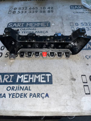 ÇIKMA PEUGEOT 208 98261082XU-02 98261082XU02 KLİMA KONTROL PANELİ