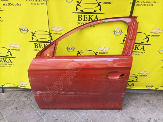 OPEL CORSA F SOL ÖN KAPI KIRMIZI ÇIKMA ORJİNAL YEDEK PARÇA  ÜRÜNL