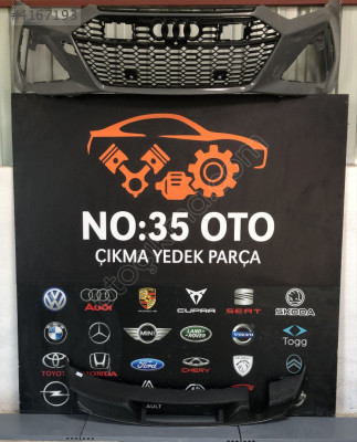 8V5807521AD AUDİ A3 ARKA TAMPON DİFÜZÖRÜ 2017-2020
