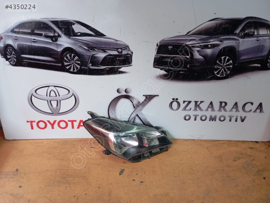 2015-2018 TOYOTA YARİS ÇIKMA ORİJİNAL SAĞ ÖN FAR