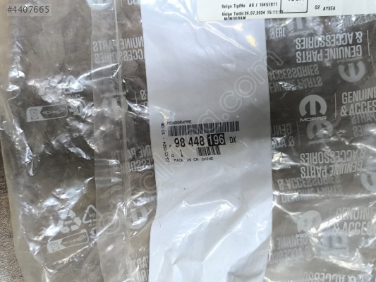 PARTNER YAZI PEUGEOUT ORJİNAL  98448196DX