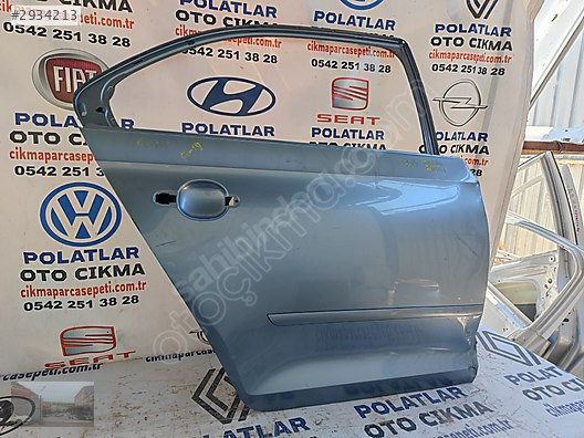 Skoda rapid sağ arka kapı Orjinal 2013-2019 füme