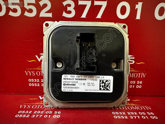 MEGANE CLİO KADJAR RENAULT FAR BEYNİ OEM: 260551225R