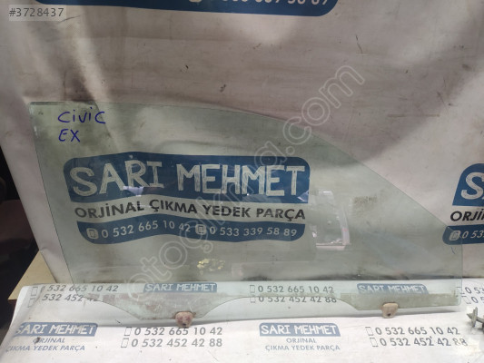 ÇIKMA HONDA CİVİC EX SAĞ ÖN KAPI CAMI 43R-001070