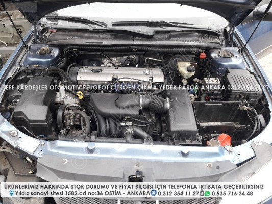 peugeot 406 2.0 benzinli çıkma komple motor içi tesisat (d9 ew10)