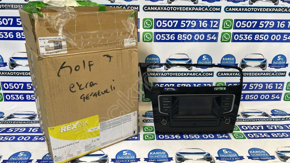 VOLKSWAGEN GOLF 7 EKRAN ÜNİTESİ DOKUNMATIK ÇERÇEVELİ