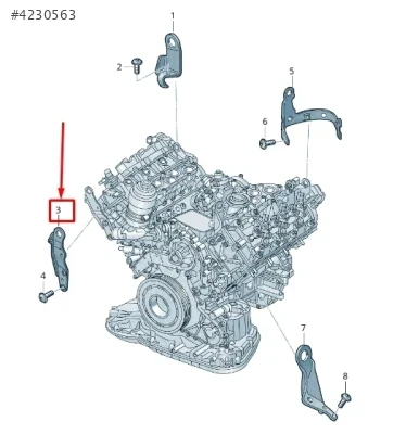 059103392BJ  ORJİNAL  POMPA TUTUCUSU 3.0 TDI